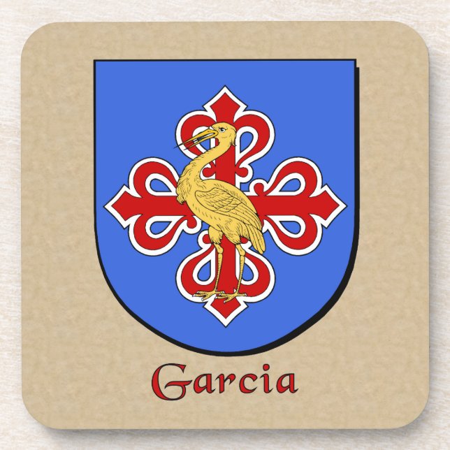 Garcia Family Shield Beverage Coaster (Front)