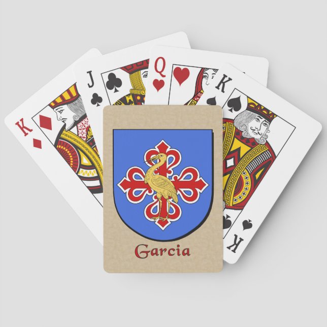 Garcia Heraldic Shield Poker Cards (Back)
