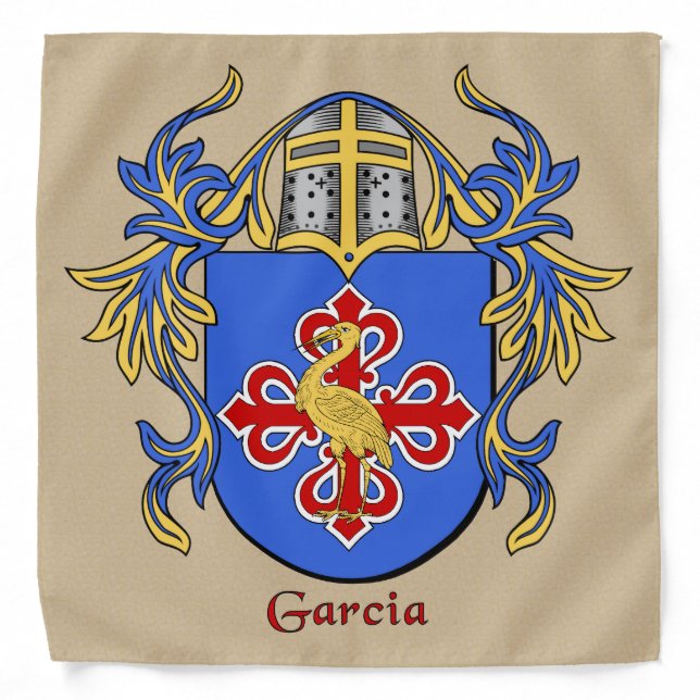 Garcia Historical Coat of Arms Bandana (Front)