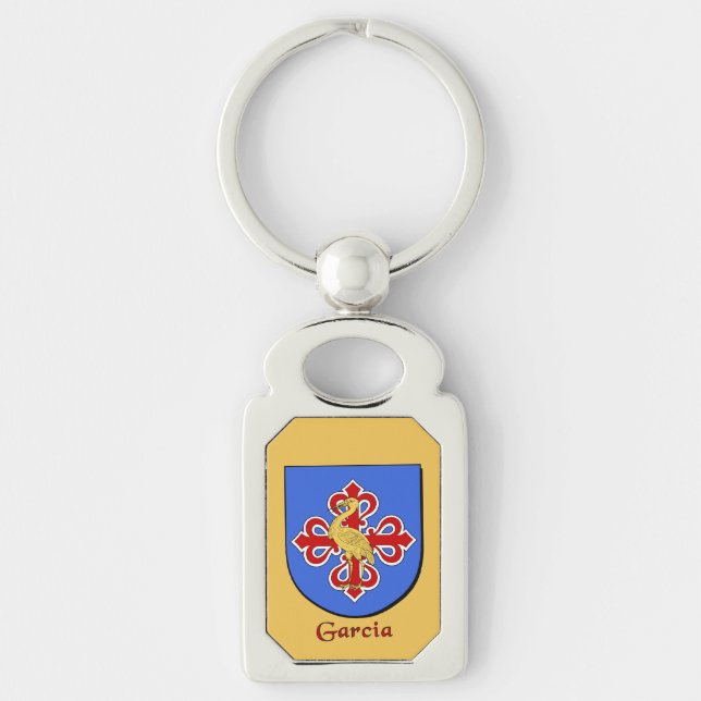 Garcia Historical Shield Keychain (Front)