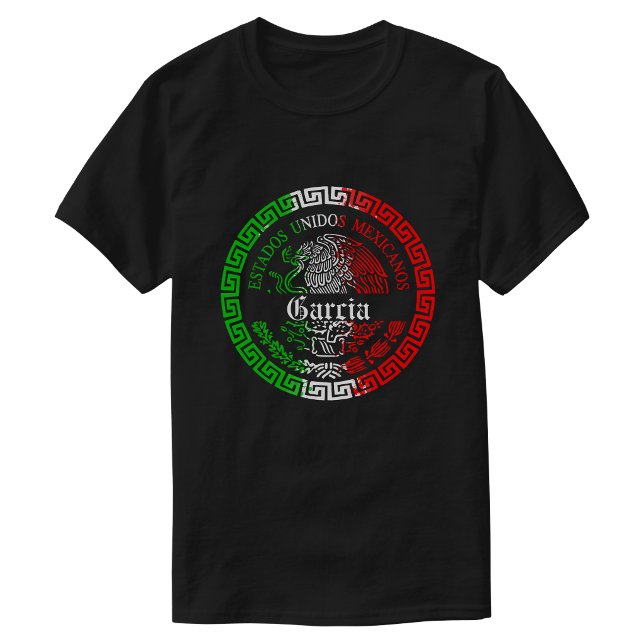 Garcia Last name Mexico shirts with name Men (Garcia Last name Mexico shirts with name Men)