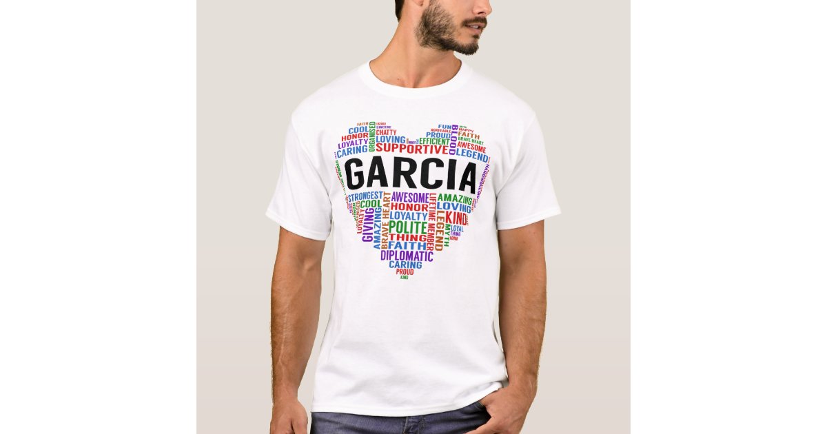 Garcia Surname Funny Team Family Last Name Garcia Unisex T-Shirt