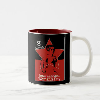 Garcya_greeting_card03 International Womens Day Two-Tone Coffee Mug