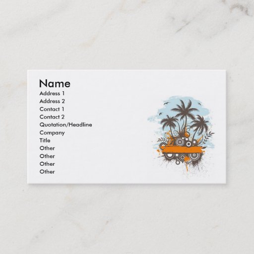 Customizable Garcya.us_blog_001, Name, Address 1, Address 2,... Business Card