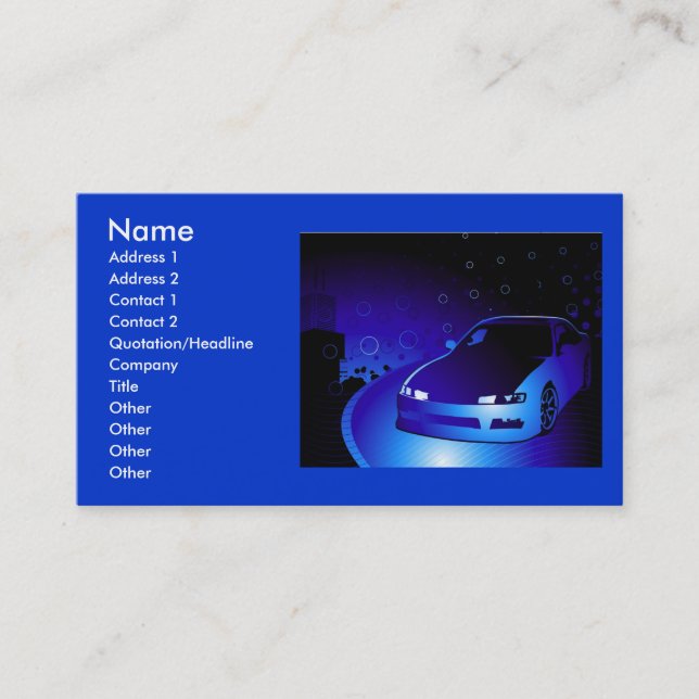 Garcya.us_blue, Name, Address 1, Address 2, Con... Business Card (Front)