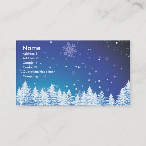 Customizable garcya.us_winter (4).ai, Name, Address 1, Addre... Business Card Templates