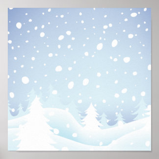 Winter Scene Posters | Zazzle