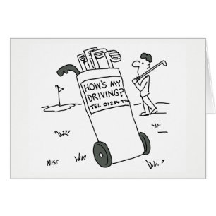 Gard - Golfer asks "How's My Driving?" Cards