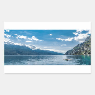 Garda lake, Italy Rectangular Sticker