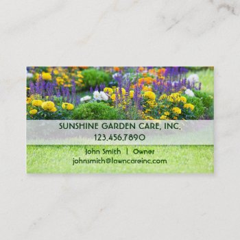 Garden And Landscape Business Card by marlenedesigner at Zazzle