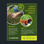 Garden And Landscaping Custom Services Flyer<br><div class="desc">This versatile flyer is designed to help you effectively promote your landscaping business,  attract new clients,  and showcase your services in a visually appealing way.</div>