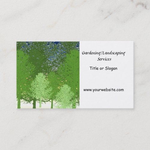 Garden and Landscaping Services Business Card