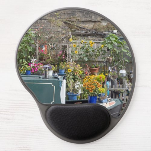 Garden and Narrow boat Gel Mouse Pad