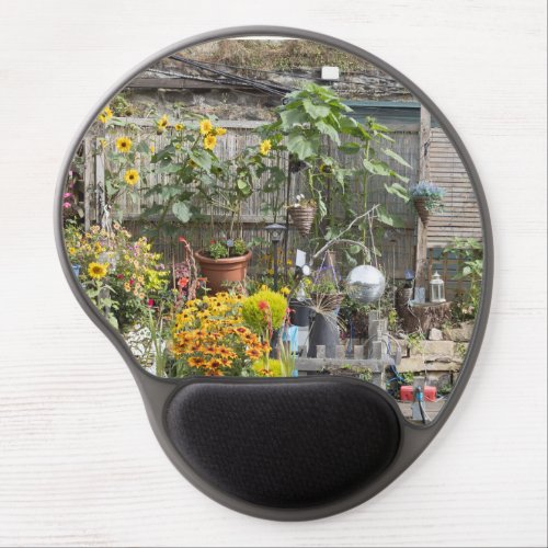 Garden and Narrow boat Gel Mouse Pad