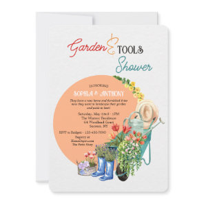 Garden and Tools Shower Invitation