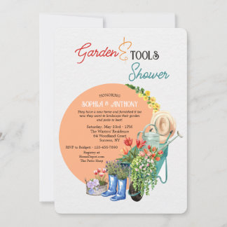 Garden and Tools Shower Invitation