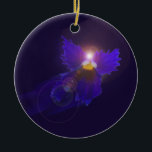 Garden Angel Ornament<br><div class="desc">This little Pansy flower became an angel just for your holiday tree.  An original digital photo creation for the gardener,  flower admirer,  or angel in your life.</div>
