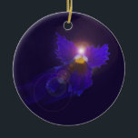 Garden Angel Ornament<br><div class="desc">This little Pansy flower became an angel just for your holiday tree.  An original digital photo creation for the gardener,  flower admirer,  or angel in your life.</div>
