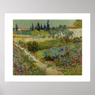 Garden at Arles (1888) by Van Gogh Poster