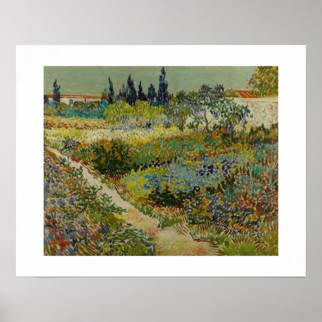 Garden at Arles (1888) by Van Gogh Poster (Front)
