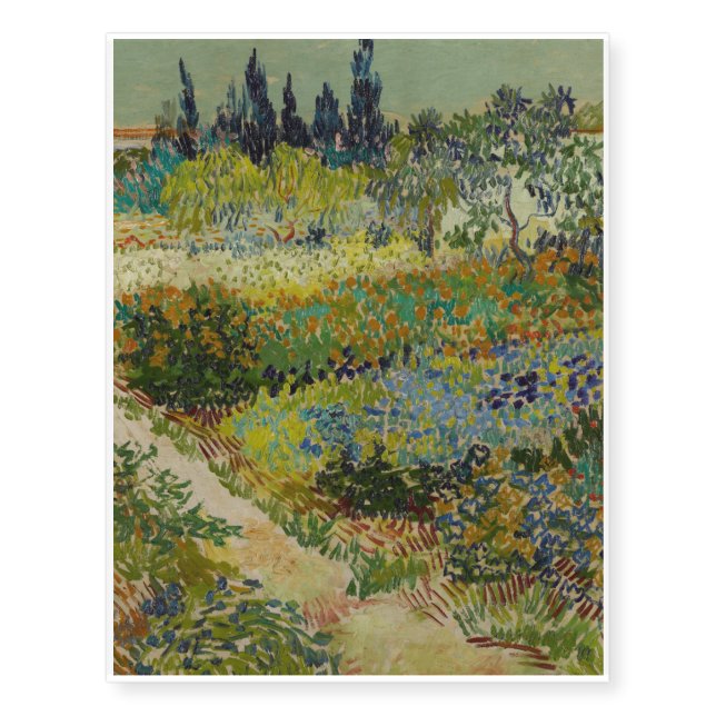 Garden at Arles, 1888 Temporary Tattoos (Front)