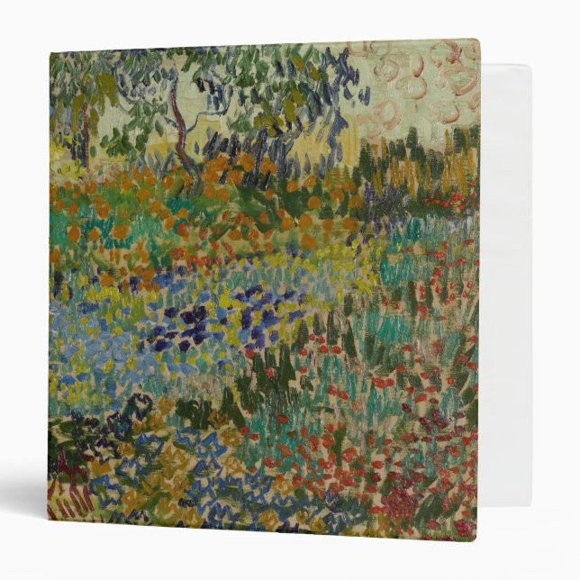 Garden at Arles by Vincent Van Gogh 3 Ring Binder (Front/Inside)