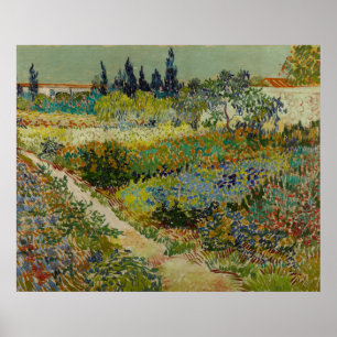 Garden at Arles by Vincent Van Gogh Poster