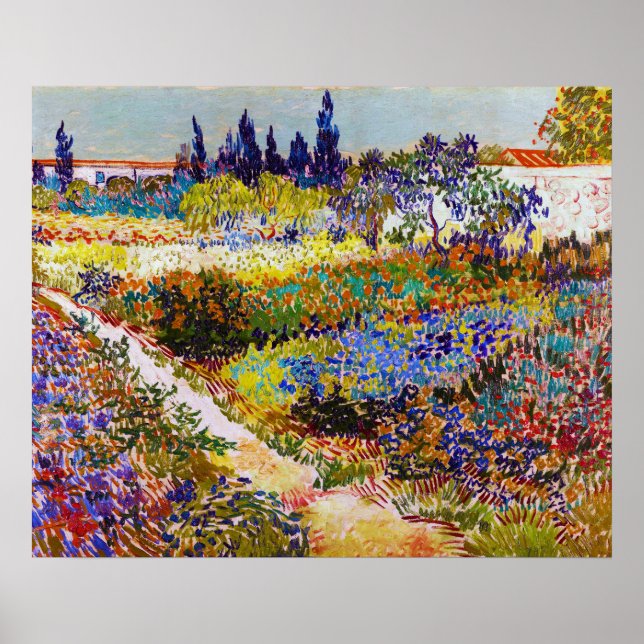 Garden at Arles, Van Gogh Poster (Front)
