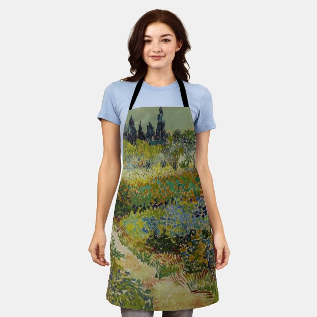 Garden at Arles - Vincent Van Gogh Apron (Worn)