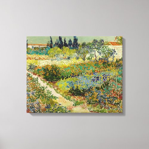 Garden at Arles  Vincent Van Gogh Canvas Print