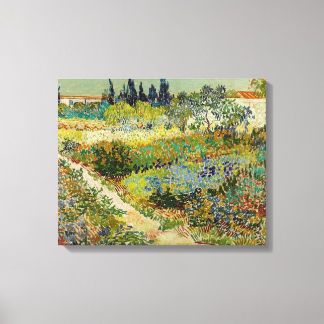 Garden at Arles | Vincent van Gogh Canvas Print (Front)