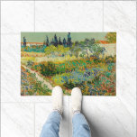 Garden at Arles | Vincent van Gogh Doormat<br><div class="desc">Garden at Arles (1888) by Dutch post-impressionist artist Vincent van Gogh. Original artwork is an oil on canvas depicting a lush landscape of colorful flowers. 

Use the design tools to add custom text or personalize the image.</div>