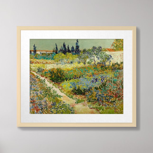 Garden at Arles | Vincent van Gogh Framed Art (Framed Front)
