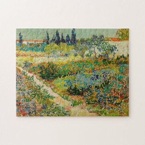 Garden at Arles  Vincent Van Gogh Jigsaw Puzzle