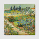 Garden at Arles | Vincent Van Gogh Magnet<br><div class="desc">Garden at Arles (1888) by Dutch post-impressionist artist Vincent Van Gogh. Original artwork is an oil on canvas depicting a lush landscape of colorful flowers. 

Use the design tools to add custom text or personalize the image.</div>