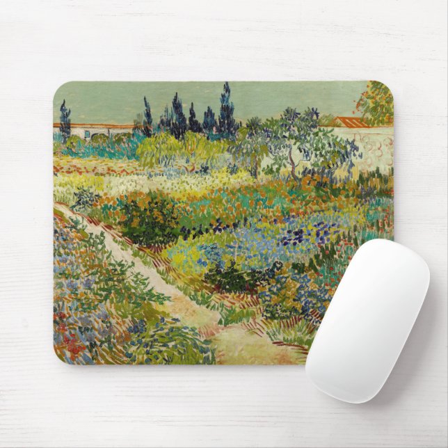 Garden at Arles | Vincent van Gogh Mouse Pad (With Mouse)
