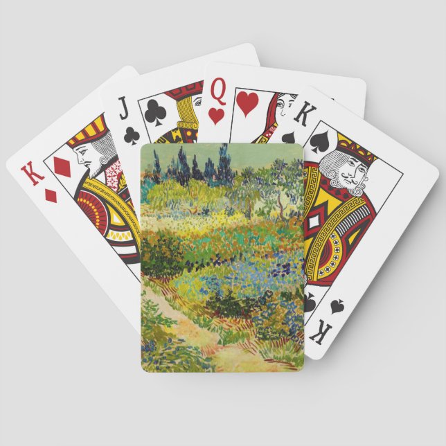 Garden at Arles | Vincent van Gogh Poker Cards (Back)