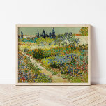 Garden at Arles | Vincent Van Gogh Poster<br><div class="desc">Garden at Arles (1888) by Dutch post-impressionist artist Vincent Van Gogh. Original artwork is an oil on canvas depicting a lush landscape of colorful flowers. 

Use the design tools to add custom text or personalize the image.</div>