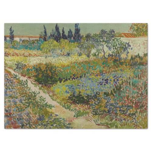 Garden at Arles _ Vincent Van Gogh Tissue Paper