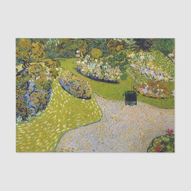 Garden at  Auvers, Vincent van Gogh Art Tissue Paper (Front)