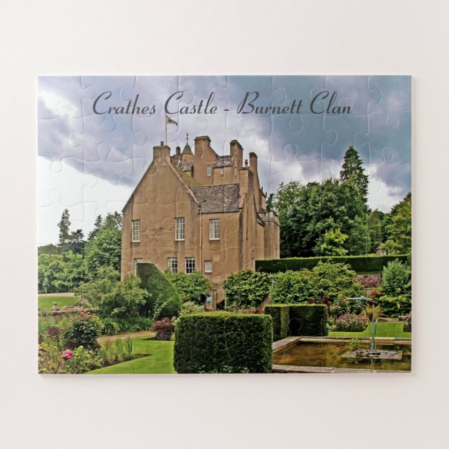 Garden At Crathes Castle, Scottish Burnett Clan Jigsaw Puzzle (Horizontal)