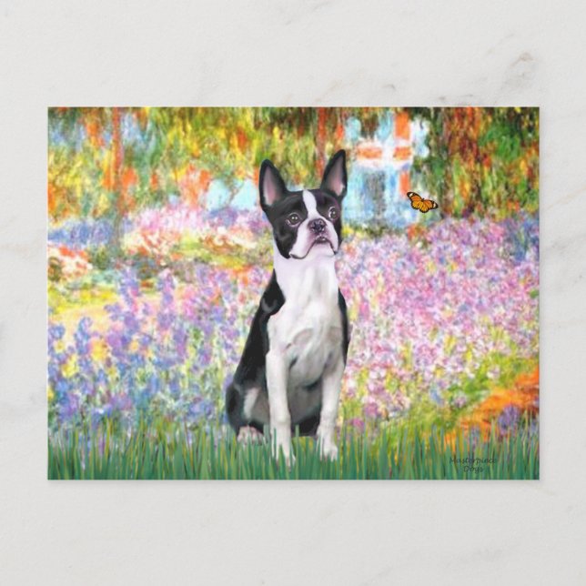 Garden at Giverney - Boston T Postcard (Front)