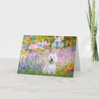 Garden at Giverney - Westie 2 Card