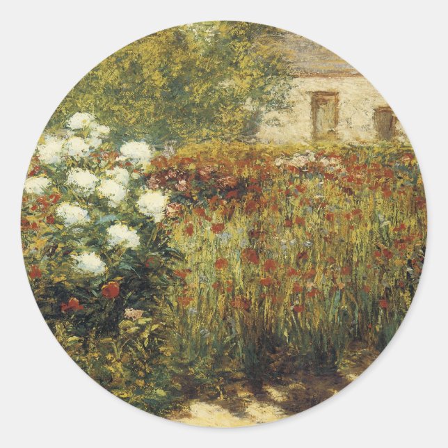 Garden at Giverny Classic Round Sticker (Front)