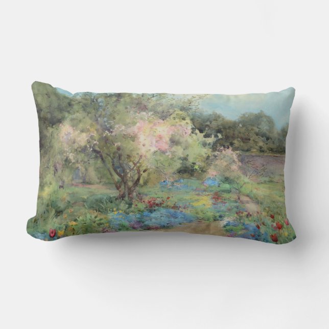 Garden at Kilmurry (by Mildred Anne Butler) Lumbar Pillow (Front)