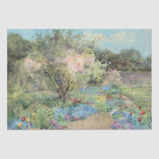 Garden at Kilmurry (by Mildred Anne Butler) Tissue Paper (Front)