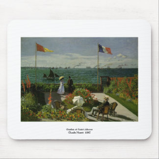 Garden at Saint Adresse by Claude Monet Mouse Pad