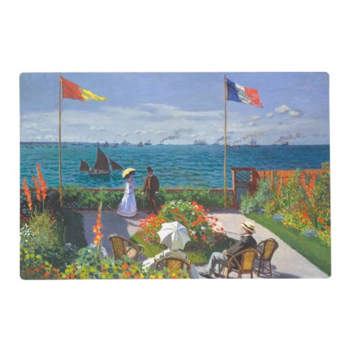 Garden At Saint Adresse Painting By Claude Monet Placemat