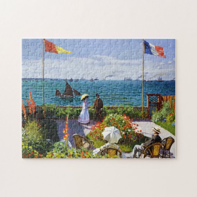 Garden at Sainte-Adresse, 1867 Claude Monet Jigsaw Puzzle (Horizontal)