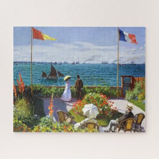 Garden at Sainte-Adresse, 1867 Claude Monet Jigsaw Puzzle